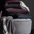 Veiros Sao Cushion in charcoal | Home & Living inspiration | URBANARA
