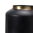 Dapoli Vase black & brass, 100% metal | High quality homewares