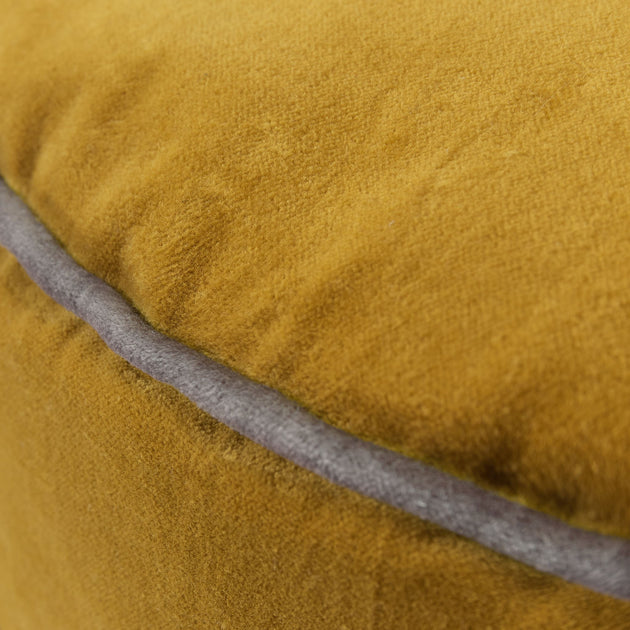 Deomali Pouf in mustard & grey | Home & Living inspiration | URBANARA