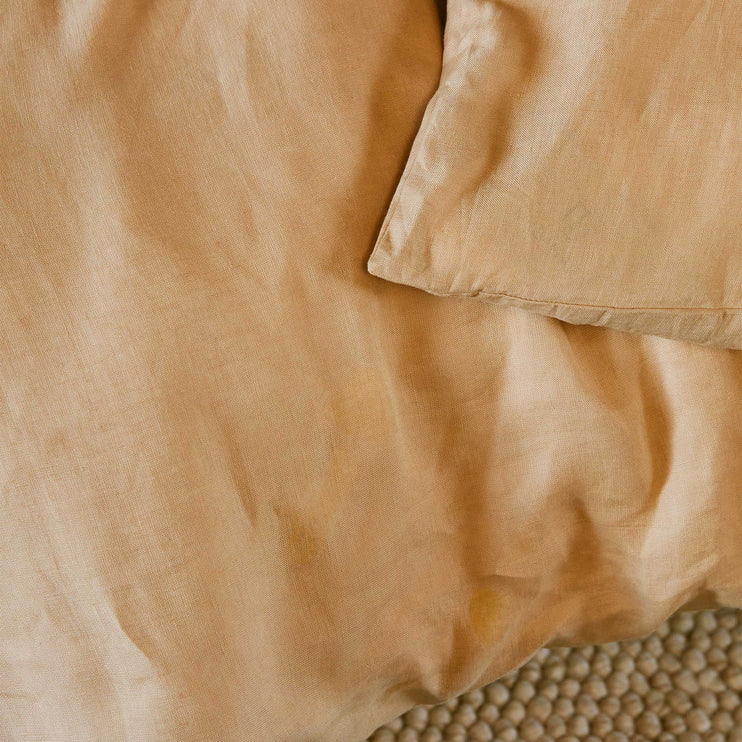 Bettwäsche Set Ferro, Kork, 100% Bio-Leinen | URBANARA Leinen-Bettwäsche