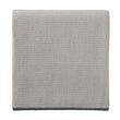 Foligno Cashmere Blanket light grey & cream & soft teal, 100% cashmere wool