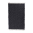 Gotland Dia Wool Blanket dark blue & grey, 100% new wool | URBANARA wool blankets