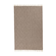 Gotland Dia Wool Blanket light brown & cream, 100% new wool | URBANARA wool blankets