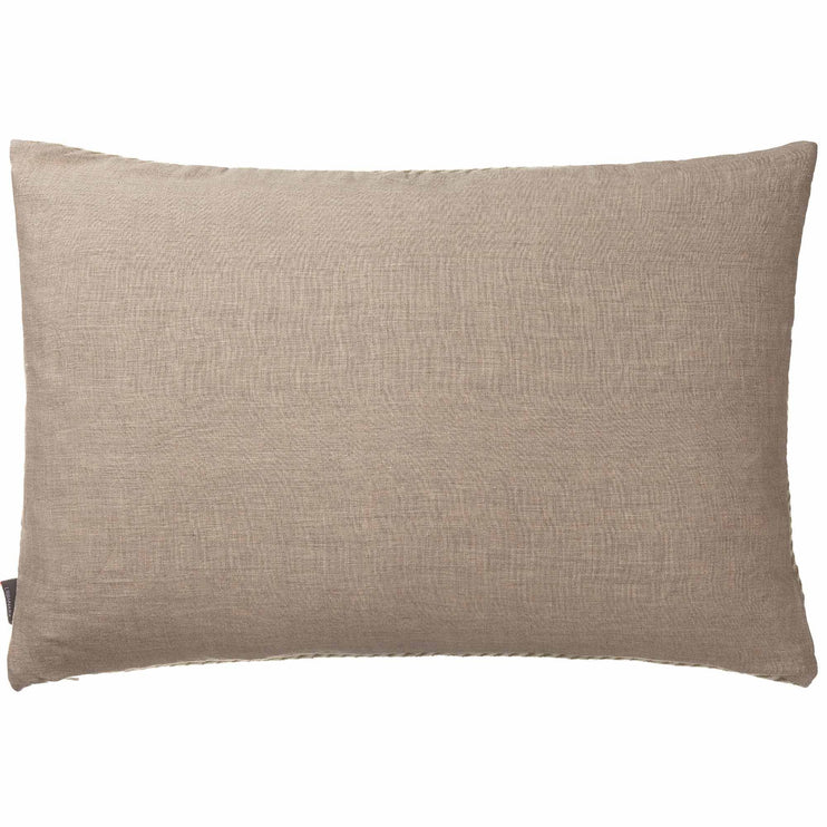Gotland cushion cover in olive green & off-white, 100% new wool & 100% linen |Find the perfect cushion covers