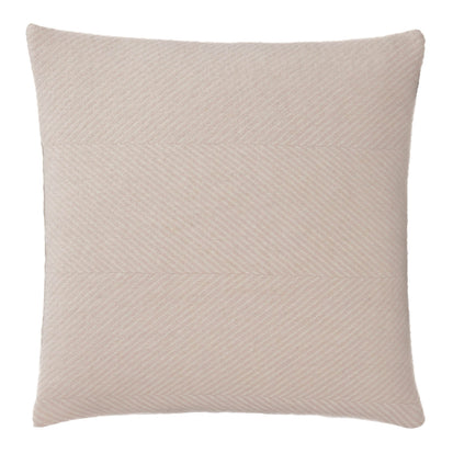 Gotland Cushion Cover powder pink & cream, 100% new wool & 100% linen