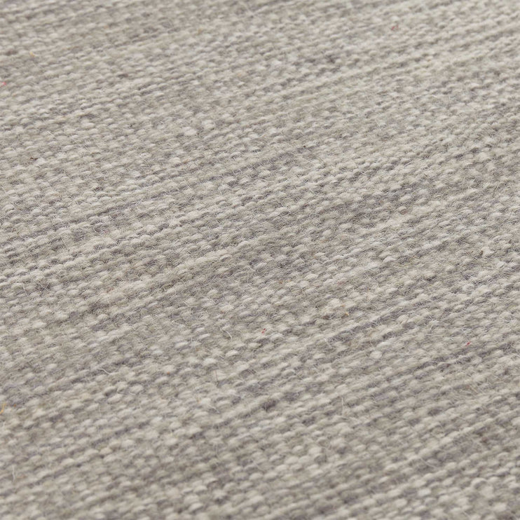 Gravlev Rug grey & light grey & off-white, 50% new wool & 50% cotton | High quality homewares