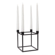 Kerzenständer Indore Schwarz, 100% Metall