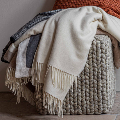 Almora Blanket in off-white | Home & Living inspiration | URBANARA