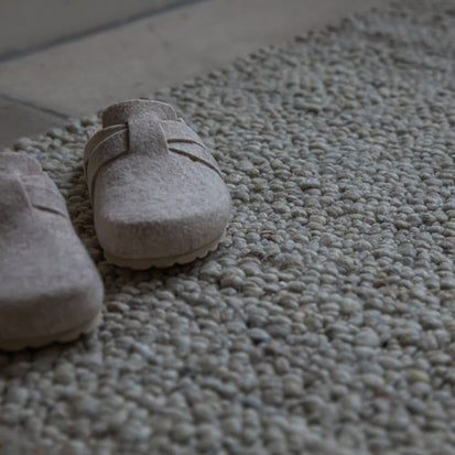 Ravi Mix Rug in stone grey melange | Home & Living inspiration | URBANARA