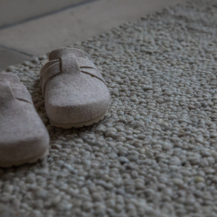 Ravi Mix Rug in stone grey melange | Home & Living inspiration | URBANARA