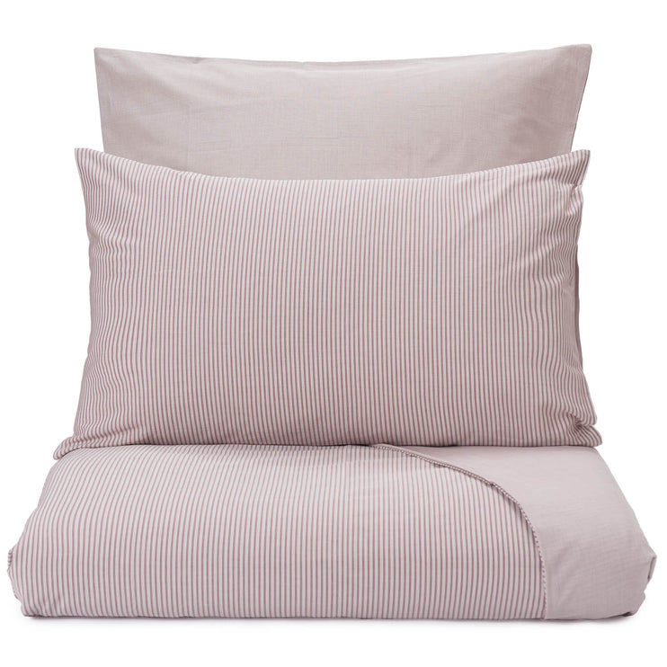 Izeda Duvet Cover dark red & white, 100% cotton