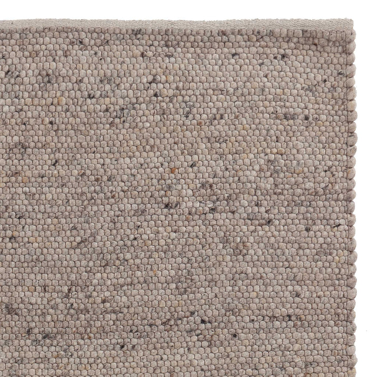 Jindas Wool Rug sandstone melange & cognac, 100% wool