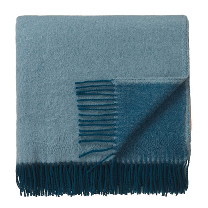 Jonava Merino Wool Blanket green grey & teal, 100% merino wool