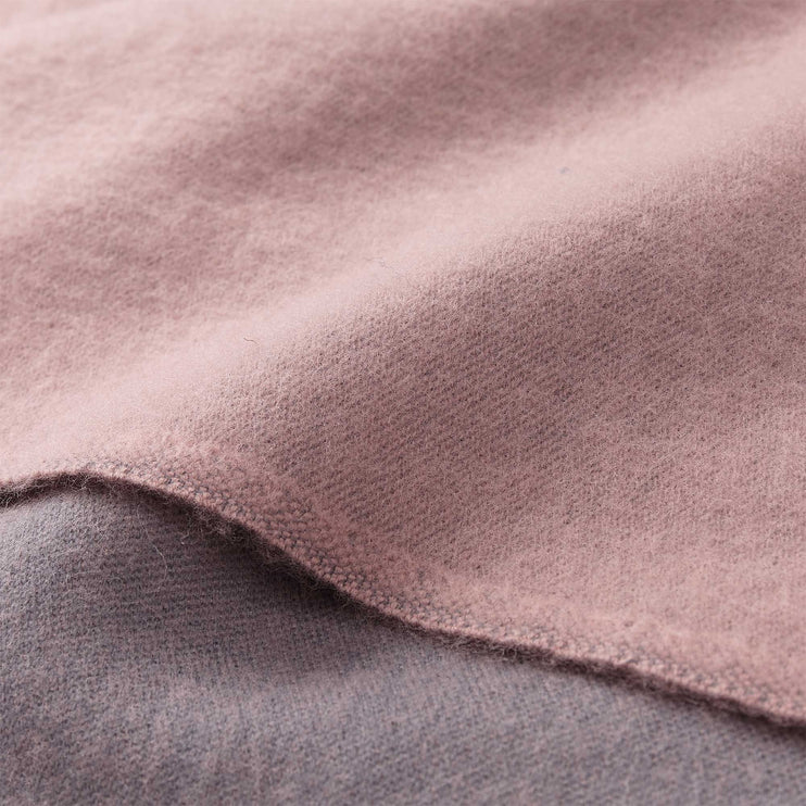 Jonava blanket in powder pink & grey, 100% merino wool |Find the perfect wool blankets