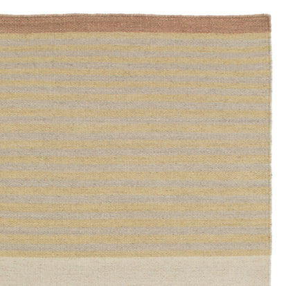 Runner Kalan Natural white & Terracotta & Clay, 100% Wool