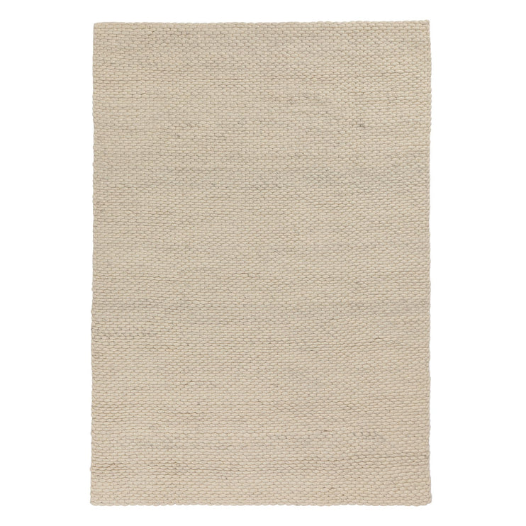 Kalu rug, ivory, 48% wool & 52% cotton | URBANARA wool rugs