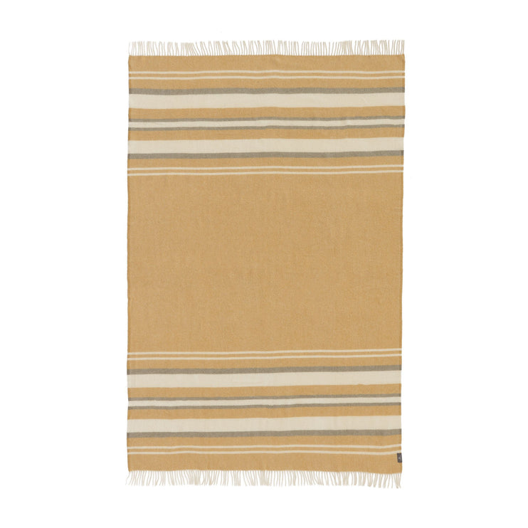 Kampai Blanket in mustard & olive green & off-white | Home & Living inspiration | URBANARA