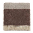 Karby Wool Blanket cream & brown, 100% new wool