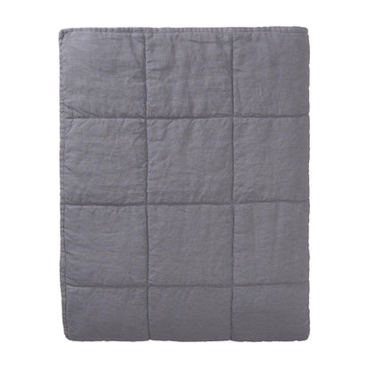 Karlay Quilt charcoal, 100% linen