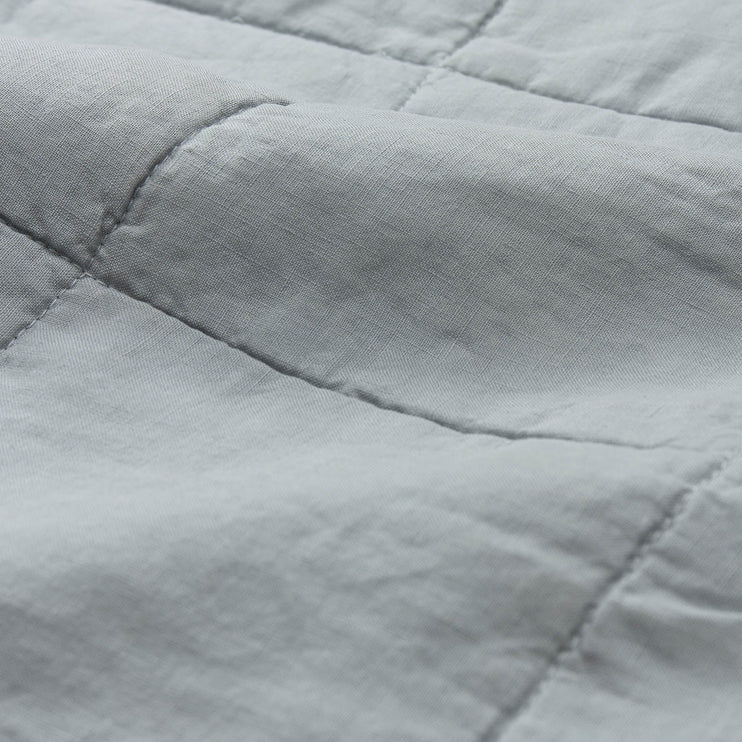 Bedspread Karlay Green grey, 100% Linen | High quality homewares