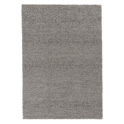 Karnu Rug grey melange, 75% wool & 25% cotton | URBANARA wool rugs