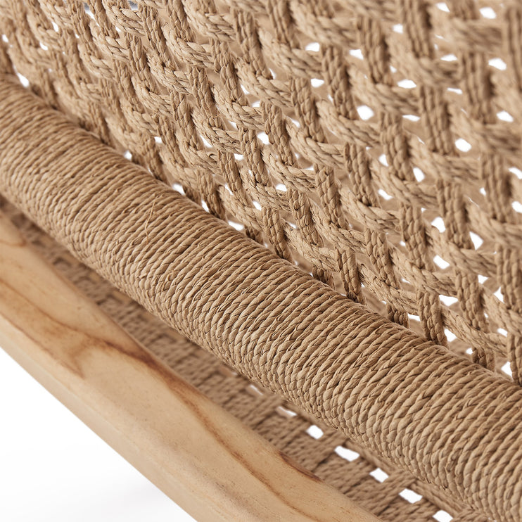 Loom Stuhl Kendari Natur, Teakholz & Paper Cord | URBANARA Kleinmöbel