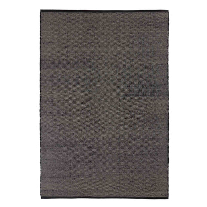 Khara cotton rug in black & natural white | Home & Living inspiration | URBANARA