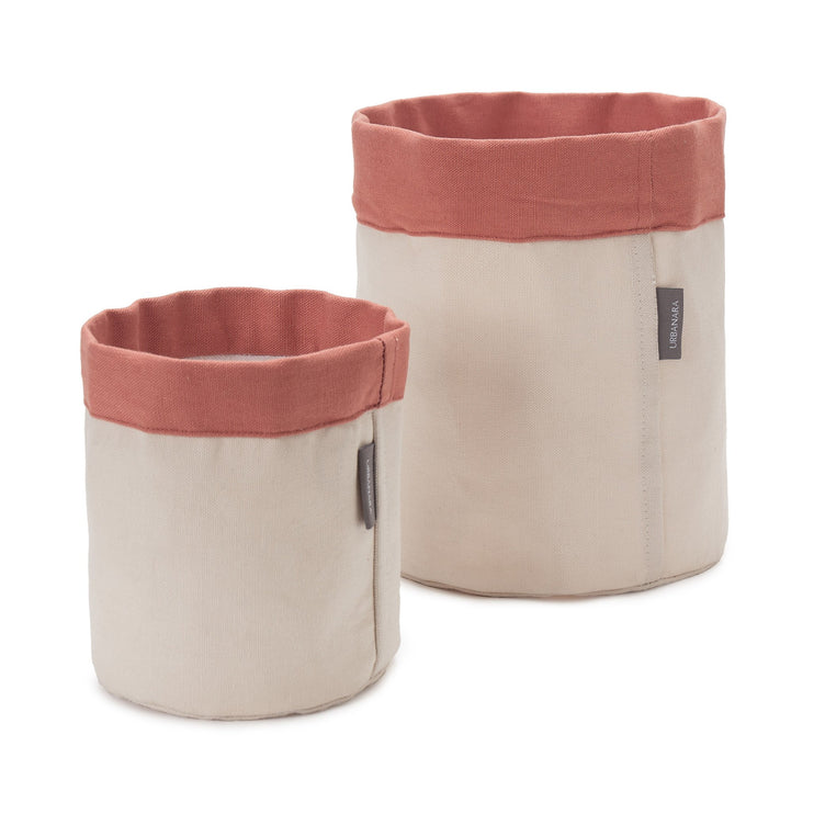 Khuwa Storage off-white & papaya, 100% cotton