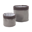 Khuwa Storage grey & dark grey, 100% cotton | URBANARA storage baskets