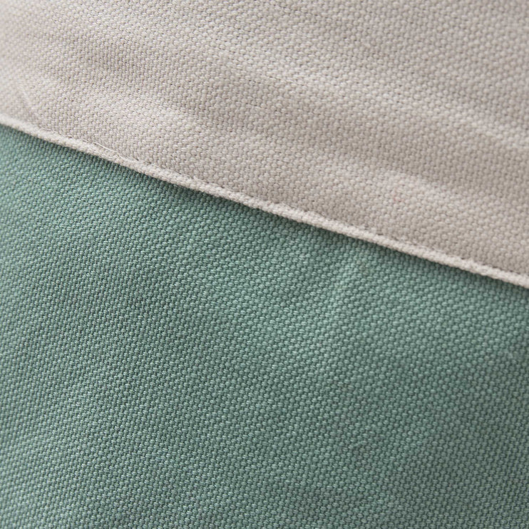 Khuwa Storage green grey & off-white, 100% cotton | URBANARA storage baskets