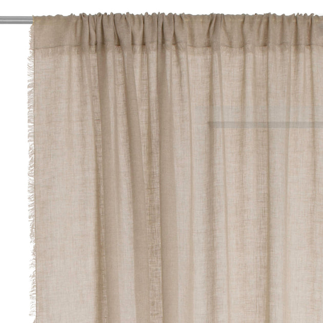 Kiruna Linen Curtain natural, 100% linen | URBANARA curtains