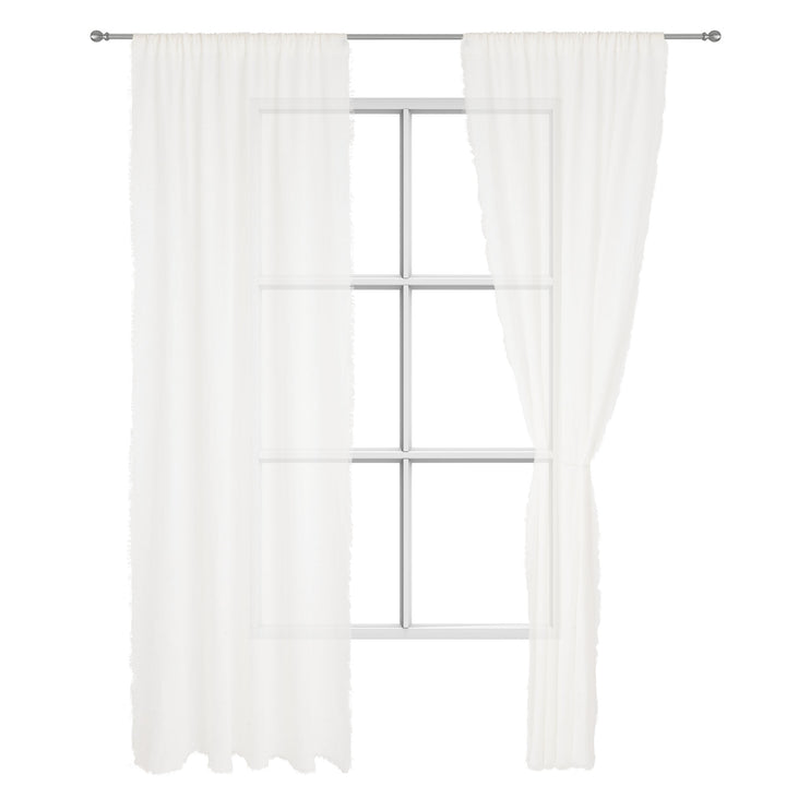 Kiruna Linen Curtain white, 100% linen