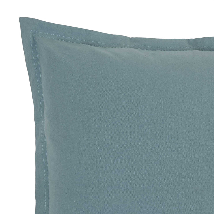 Komana Floor Cushion green grey, 100% cotton | URBANARA outdoor accessories