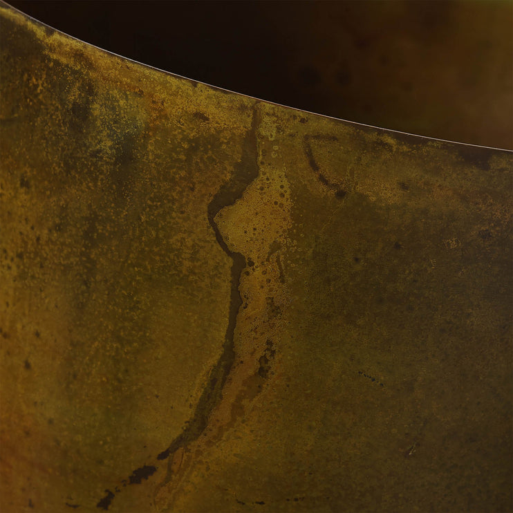 Pflanzenkorb Zaroli, Senfgelb, 100% Metall | URBANARA Wohnzimmer Accessoires