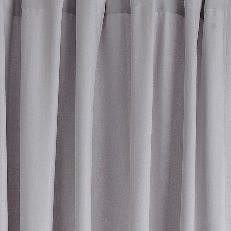 Largo curtain, light grey, 100% cotton | URBANARA curtains