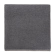 Laussa Blanket charcoal & off-white, 100% organic cotton