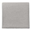 Laussa Blanket light grey melange & charcoal, 100% organic cotton