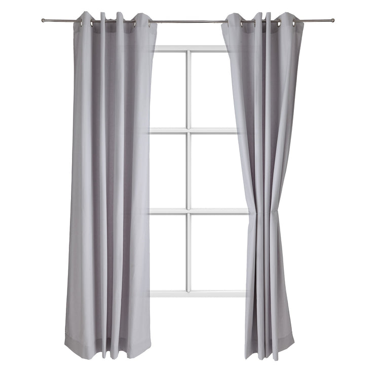 Vorhang Litang Hellgrau, 100% Baumwolle