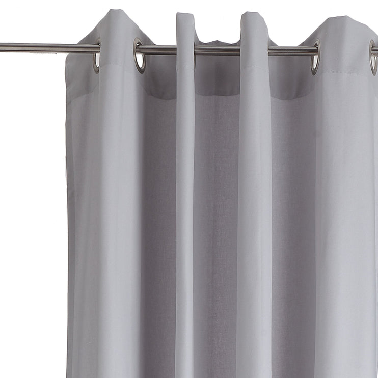 Vorhang Litang Hellgrau, 100% Baumwolle | URBANARA Vorhänge & Gardinen