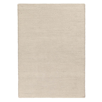 Lona rug, ivory & grey, 70% wool & 30% cotton | URBANARA wool rugs