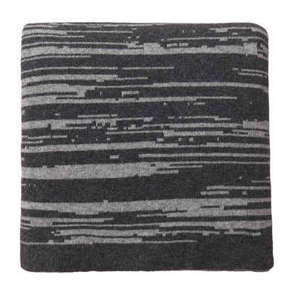 Loule Wool Blanket dark grey & grey melange, 80% wool & 20% polyamide