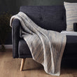 Loule Wool Blanket in natural & grey melange | Home & Living inspiration | URBANARA