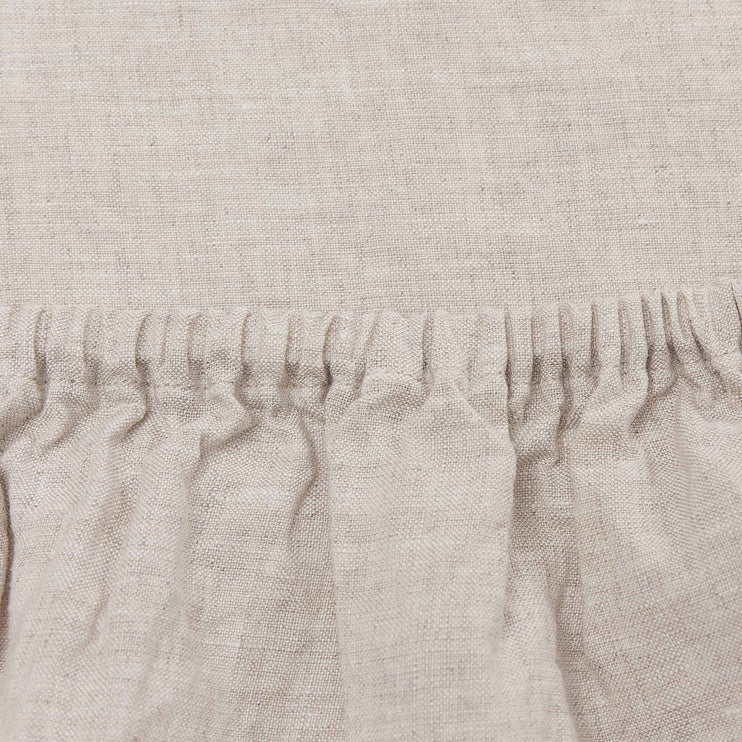 Mafalda Fitted Sheet natural, 100% linen | URBANARA fitted sheets