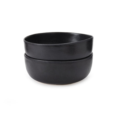 Malhou bowl, black, 100% stoneware