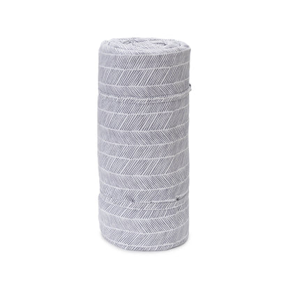 Picknickdecke Mallur Taubenblau & Naturweiß & Taubenblau, 100% Baumwolle & 100% Polyester