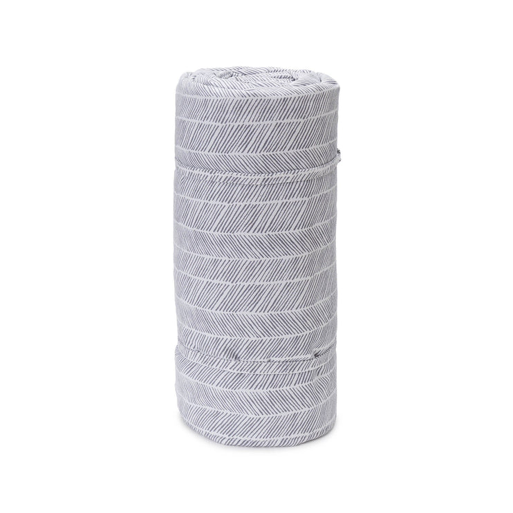 Picknickdecke Mallur Taubenblau & Naturweiß & Taubenblau, 100% Baumwolle & 100% Polyester