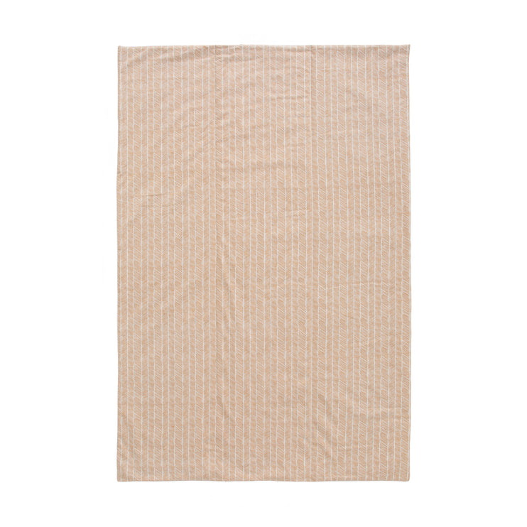 Picknickdecke Mallur, Zartes Apricot & Naturweiß & Grüngrau, 100% Baumwolle | URBANARA Picknickdecken