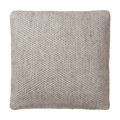 Cushion Cover Mandal Light grey melange & White, 100% Recycled PET