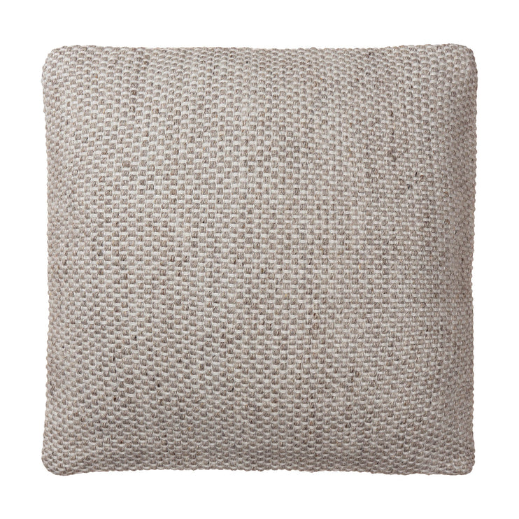Cushion Cover Mandal Light grey melange & White, 100% Recycled PET