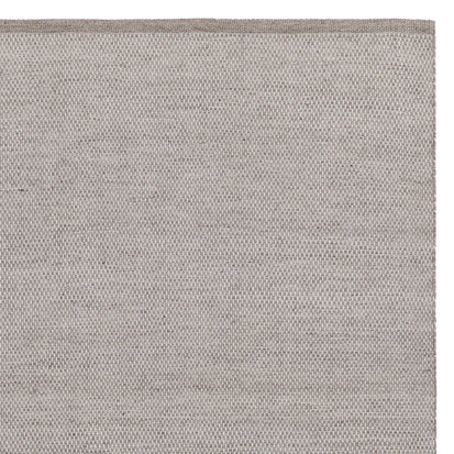 Rug Mandal Light grey melange & White, 100% Recycled PET